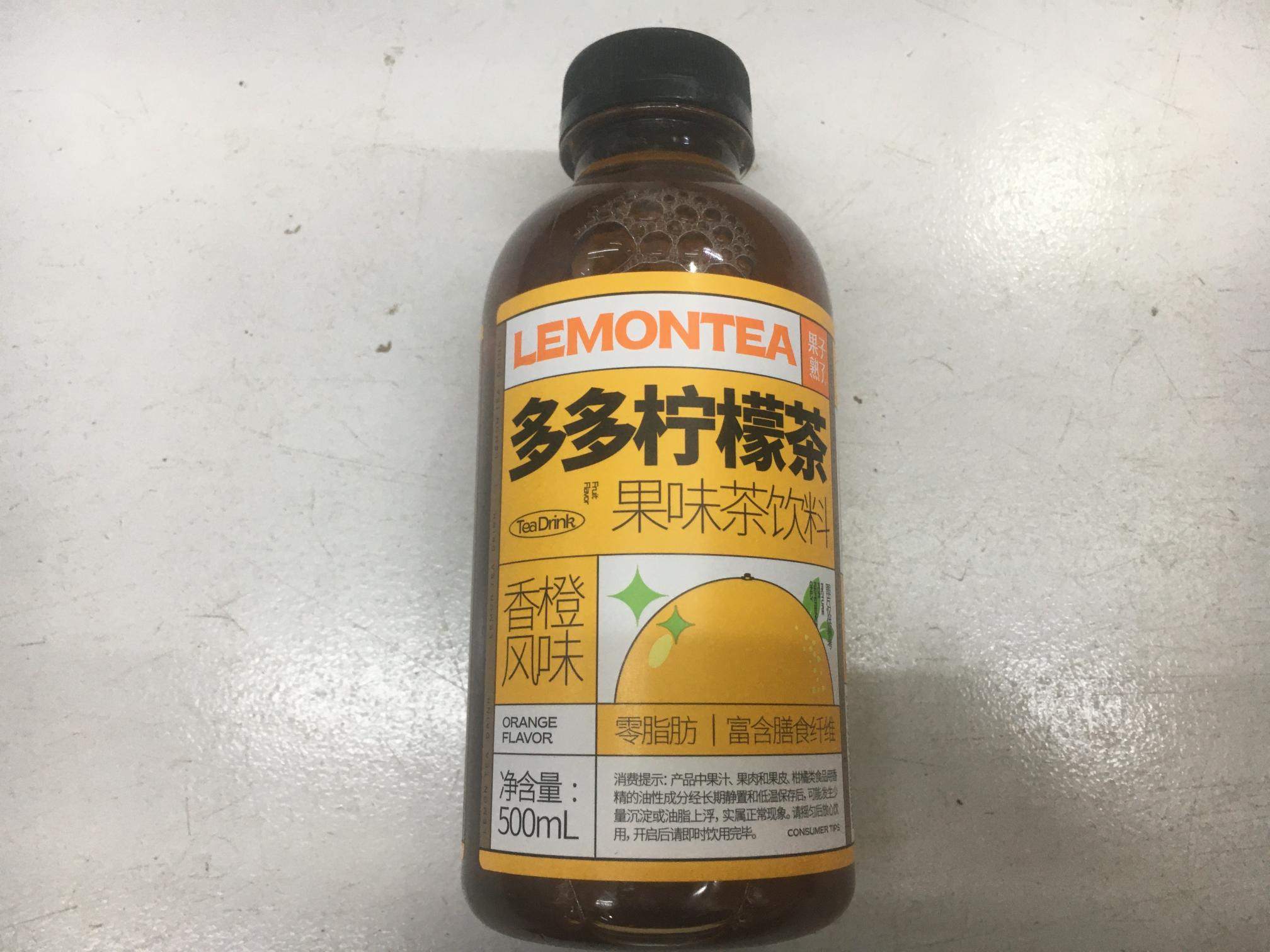 多多柠檬茶500ml/瓶（香橙风味）