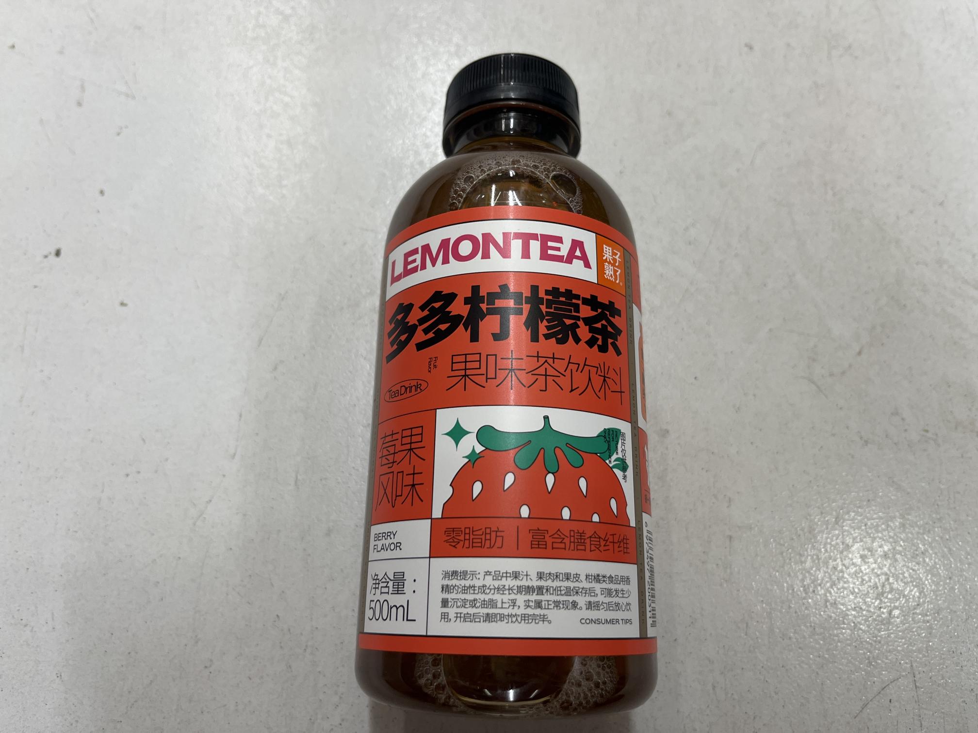 多多柠檬茶500ml/瓶（梅果风味）