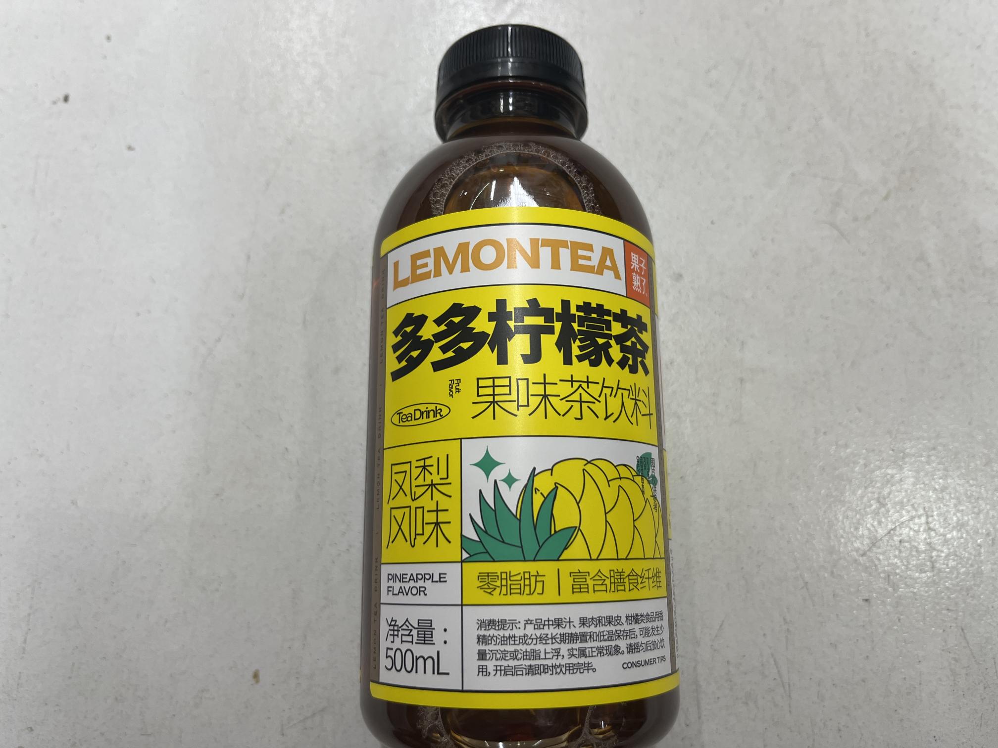 多多柠檬茶500ml/瓶（凤梨风味）