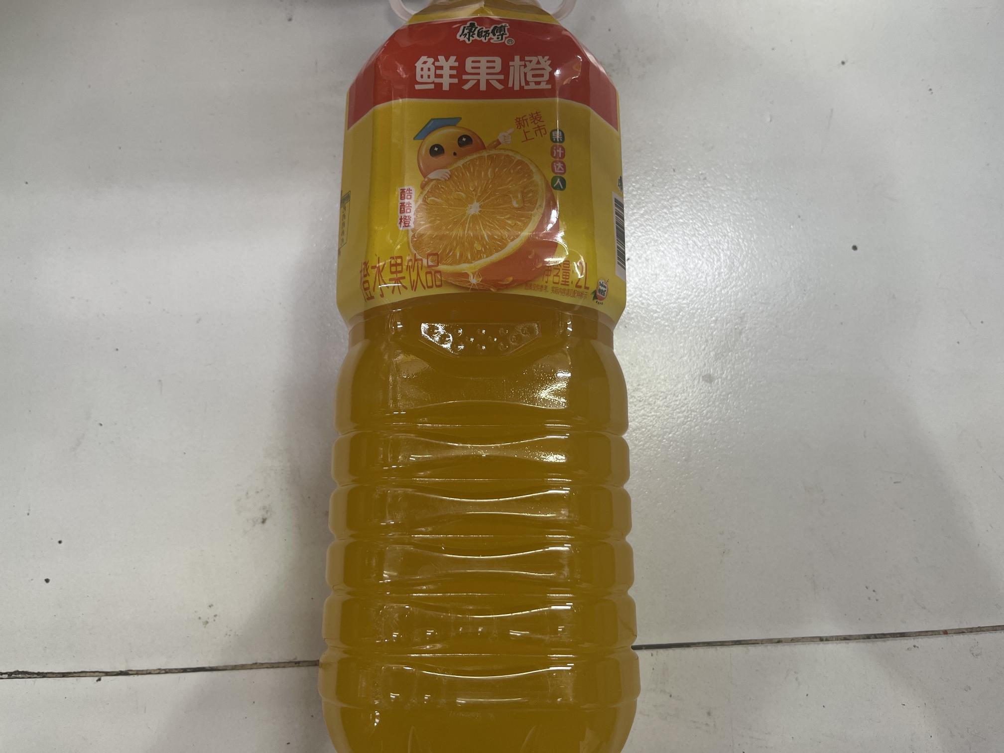 康师傅鲜果橙2升/瓶（橙水果饮品）